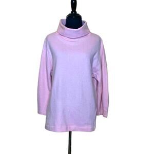 COS soft pink wool cotton blend turtle neck oversize sweater size XS